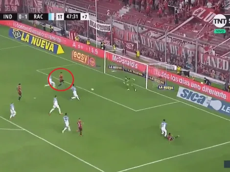 Antes de que termine el primer tiempo, Gaibor empató el clásico para Independiente