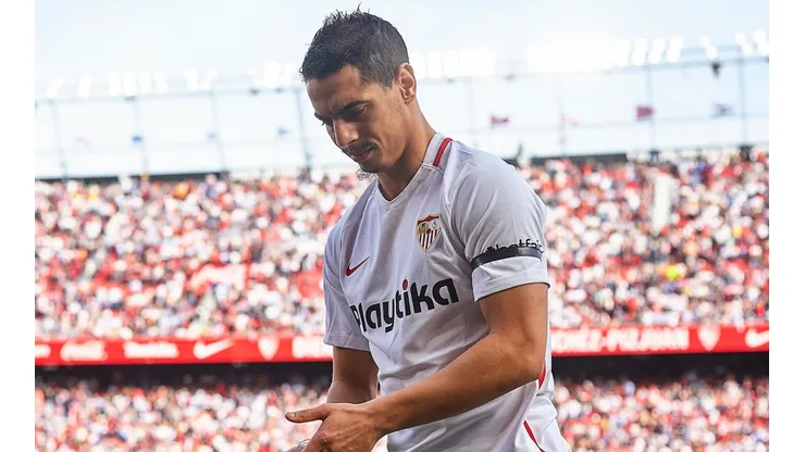 Wissam Ben Yedder ante Barcelona.
