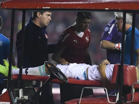 Sigali cabeceó a Pablo Hernández, pero se llevó la peor parte y salió en camilla