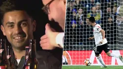 Al Pity Martínez le hicieron ver su gol en la final y lo tentaron con una broma a Boca