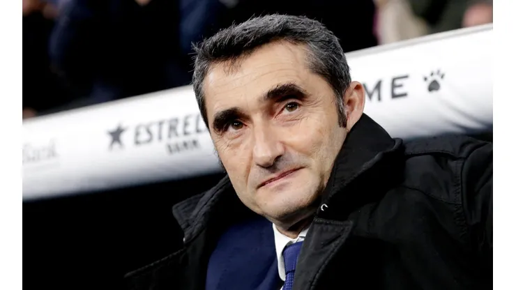 Ernesto Valverde, entrenador de Barcelona.