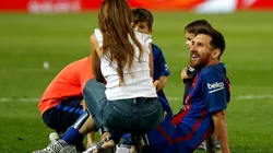 Foto de Messi con Antonella Roccuzzo.