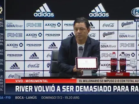 La frase de Gallardo para hacer sangrar todavía más la herida de Racing