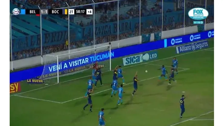 El reclamo de todos los jugadores de Boca.