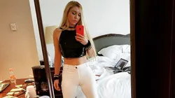 Entre muchas fotos con la remera de River, Melisia celebró estar "a dos meses de ganar la Libertadores"