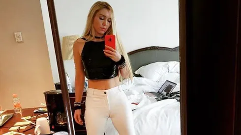 Entre muchas fotos con la remera de River, Melisia celebró estar "a dos meses de ganar la Libertadores"