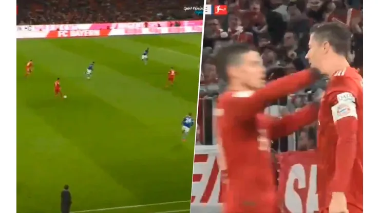 El armador del Bayern: las dos asistencias de James Rodríguez en 15'