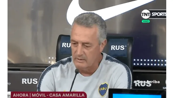 Foto de Gustavo Alfaro, entrenador de Boca.