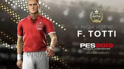 PES 2019: Il Capitano Francesco Totti regresa a My Club en el Data Pack 4.0