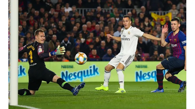 Vázquez anotó el 1-0 para el Real Madrid ante el Barcelon