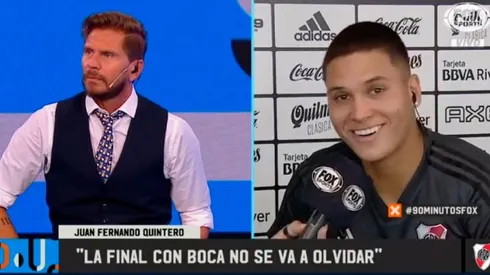 Quintero se rió cuando le hablaron de Román.
