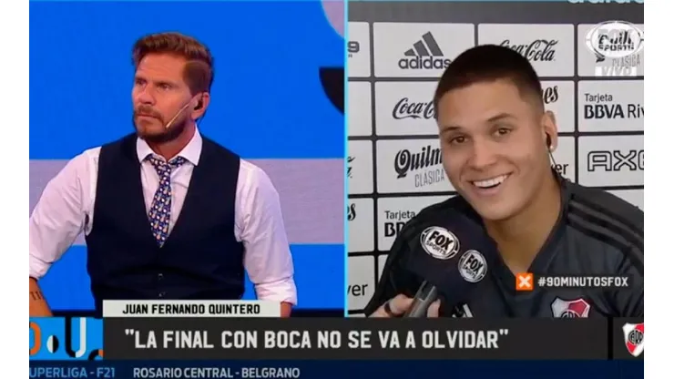 Quintero se rió cuando le hablaron de Román.