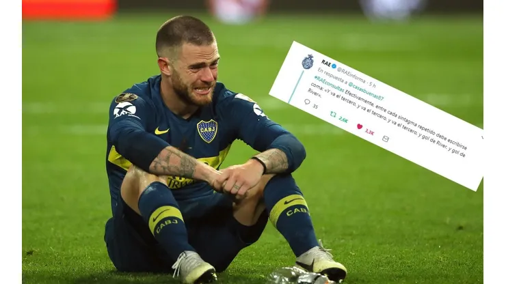 Sin quererlo, la Real Academia Española trolleó a Boca en Twitter
