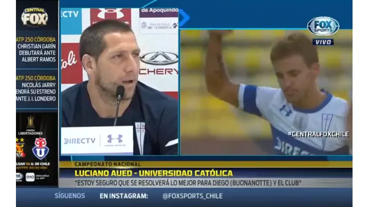 Compañero de Buonanotte en la Universidad Católica habla sobre la posible salida del jugador