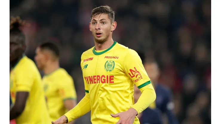 Emiliano Sala con la camiseta del Nantes.