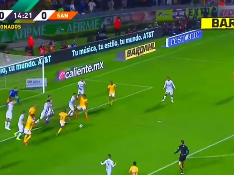 Enner Valencia capturó una pelota perdida en el área para el primero de Tigres