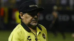 Diego Maradona, técnico de Dorados de Sinaloa.