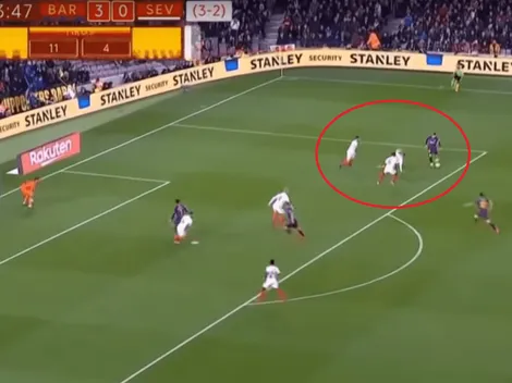 No seas malo, Leo: Messi humilló a 3 jugadores del Sevilla antes del cuarto gol de Barcelona