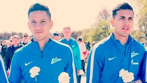 Paredes y Driussi, juntos en el Zenit.