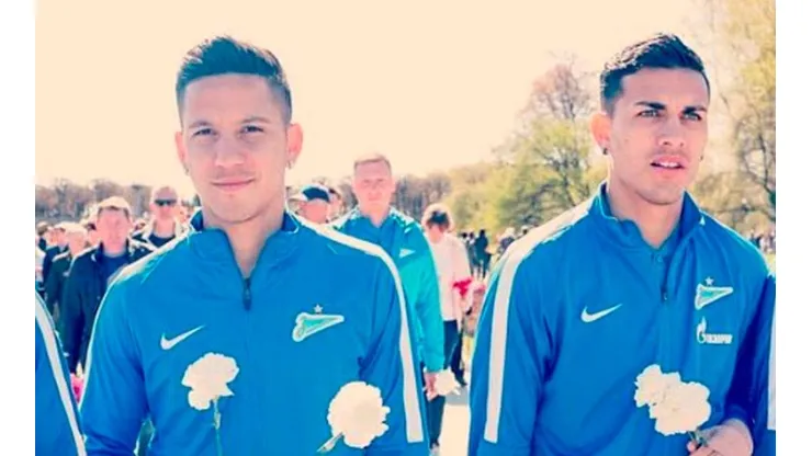 Paredes y Driussi, juntos en el Zenit.