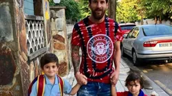 El saludo de Leo Messi a un hijo de Wanda Nara y Maxi López