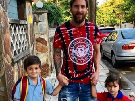 El saludo de Leo Messi a un hijo de Wanda Nara y Maxi López