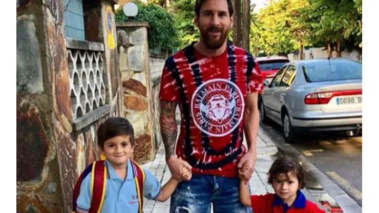 El saludo de Leo Messi a un hijo de Wanda Nara y Maxi López