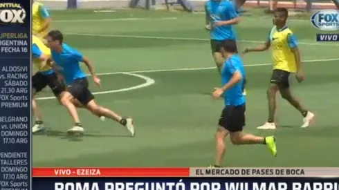 Foto de la práctica de Boca.