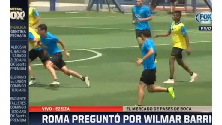 Foto de la práctica de Boca.