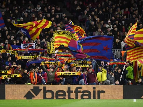 Susto en el Camp Nou: se cayó parte del techo e hirió a un espectador