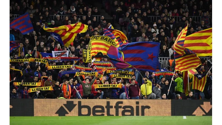 La afición de Barcelona.