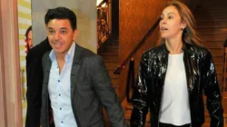 Gallardo junto a su mujer. (Infobae)