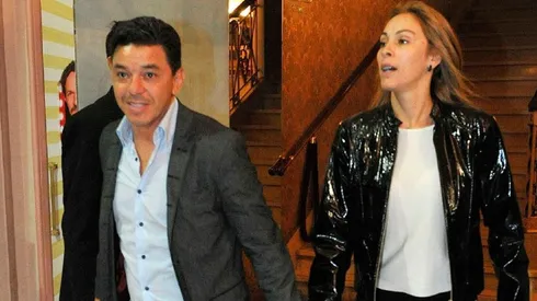 Gallardo junto a su mujer. (Infobae)