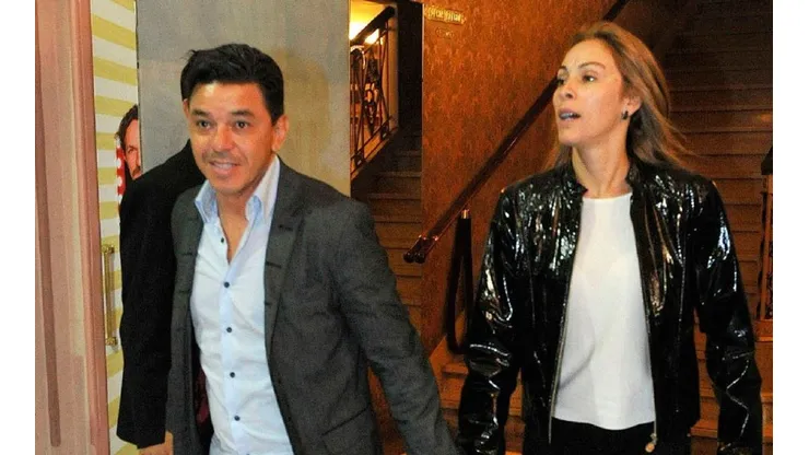 Gallardo junto a su mujer. (Infobae)