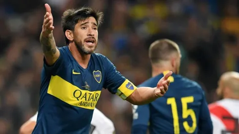 Pérez en el que podría haber sido su último partido en Boca.