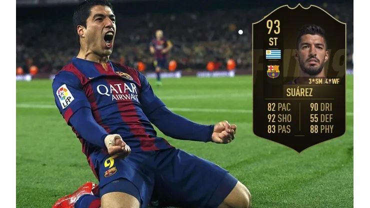 Luis Suárez es el jugador destacado del equipo de la semana de FIFA 19