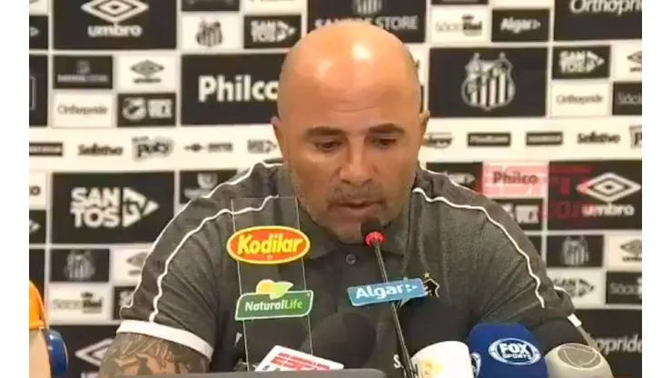 Sampaoli y un grave error en conferencia. (ESPN)