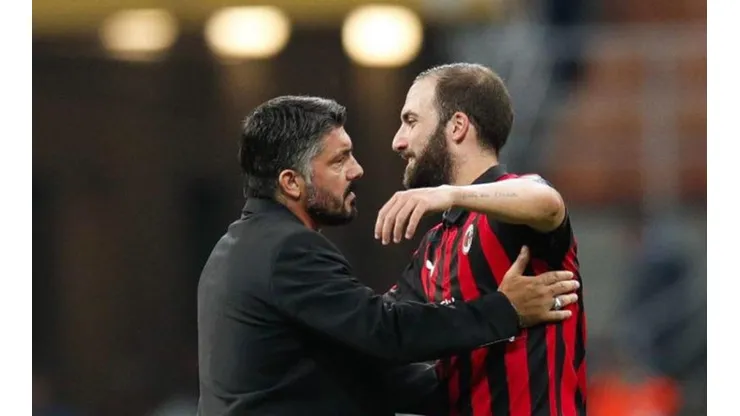 Está decidido: Gattuso habló del futuro de Higuaín y encendió las alarmas