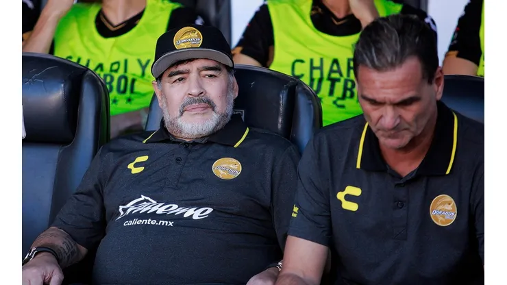 Diego Maradona, entrenador de Dorados.