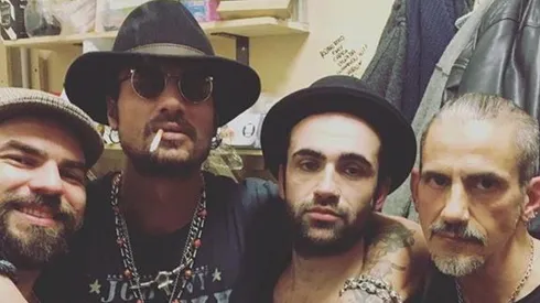 De la nada: Osvaldo subió una foto con su banda pero aprovechó para pudrírsela a Guillermo