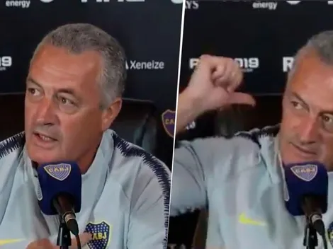 Esto es Boca: el llamativo gesto de Alfaro en plena conferencia de prensa