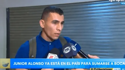 Junior Alonso ya le habló al hincha de Boca