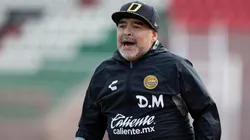 Diego Maradona, entrenador de Dorados.