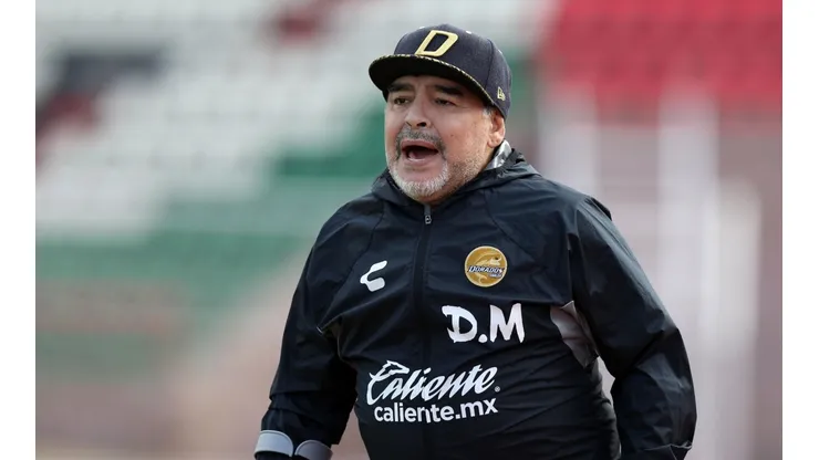 Diego Maradona, entrenador de Dorados.