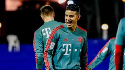 Buena noticia Colombia: James volvió a entrenarse