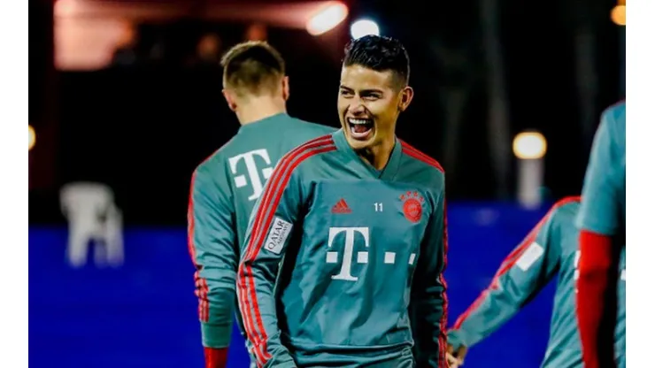Buena noticia Colombia: James volvió a entrenarse