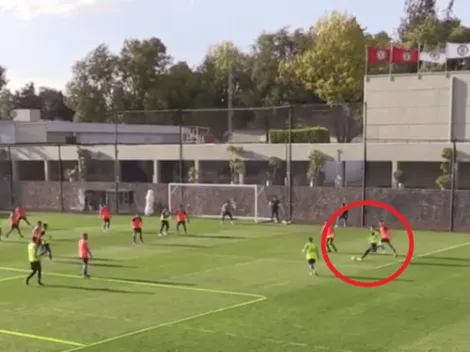 Así entrena La Máquina: Édgar Méndez le pegó con efecto al segundo palo para marcar un golazo