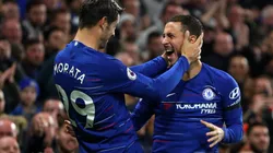 Álvaro Morata y Eden Hazard (Foto: Getty)