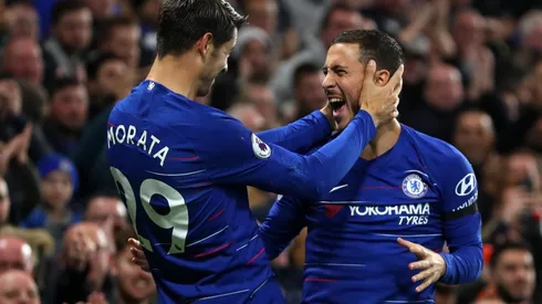 Álvaro Morata y Eden Hazard (Foto: Getty)