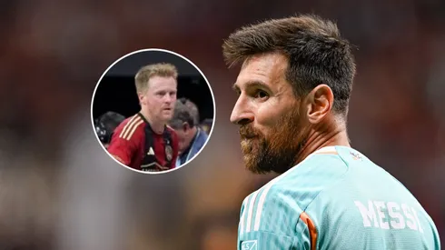 Dax McCarty y Lionel Messi.